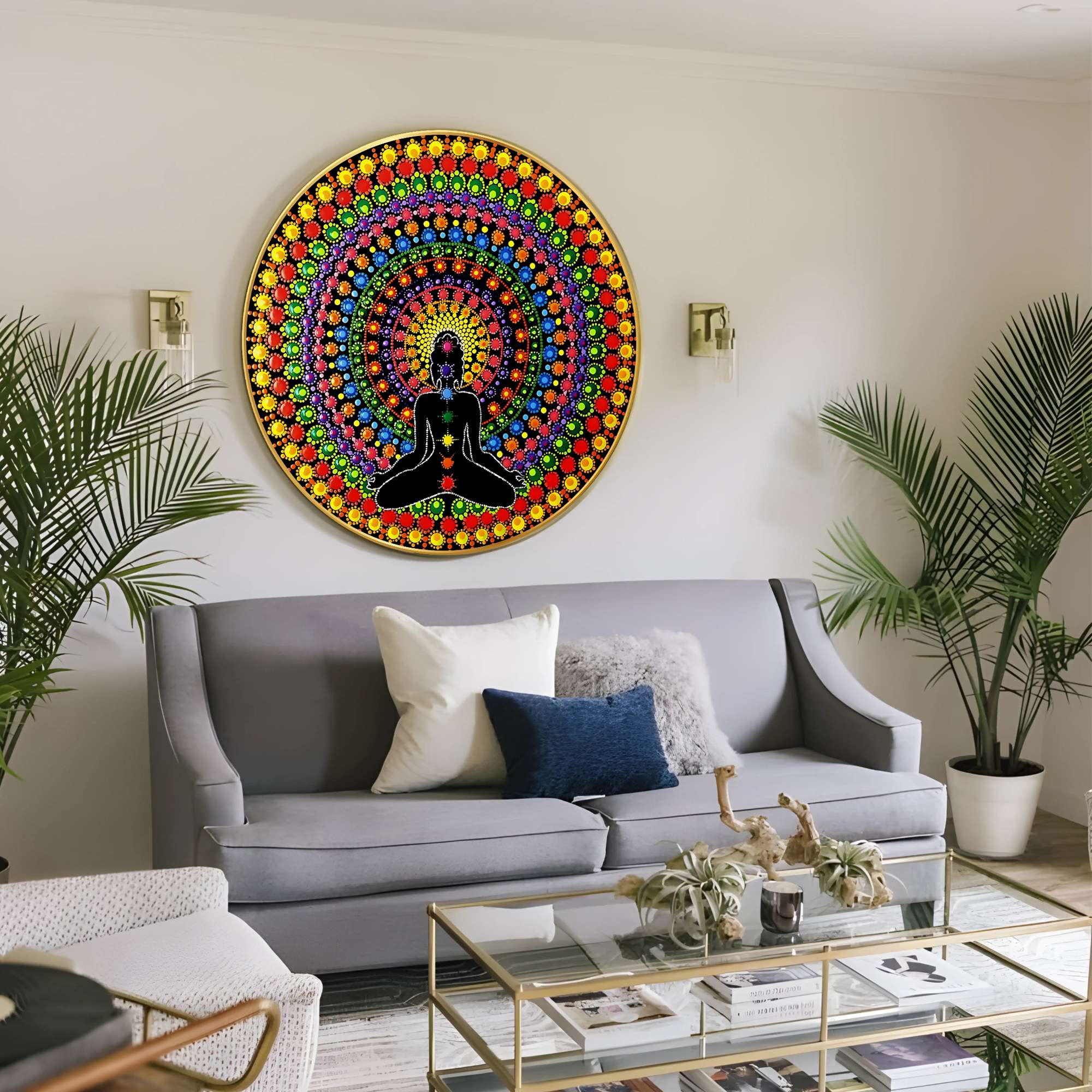Round Wall Painting - Image 5